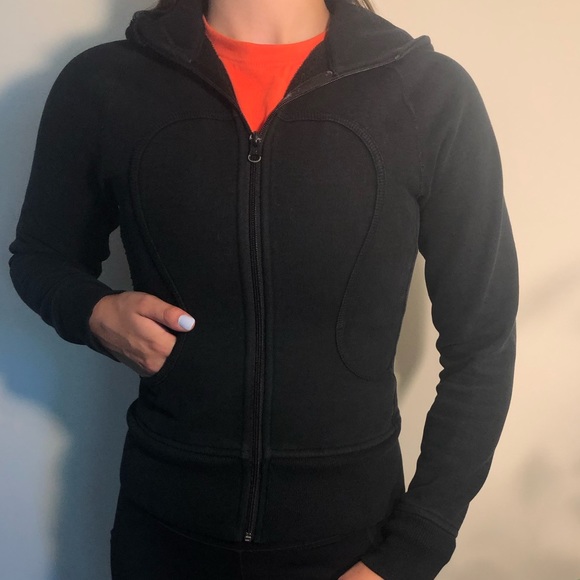 SOLD Black lululemon scuba hoodie/sweater zip up - Picture 2 of 3